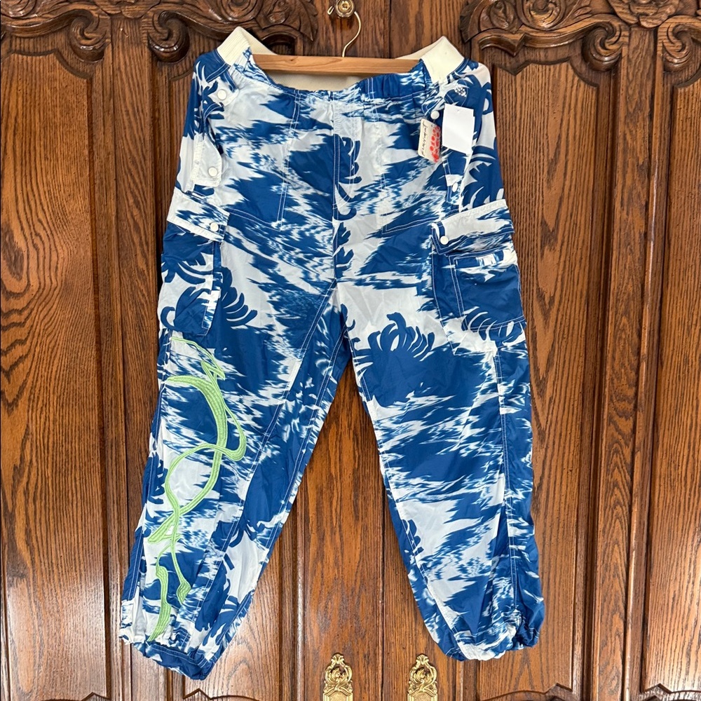 FP Movement by Free People Blue and White Joggers